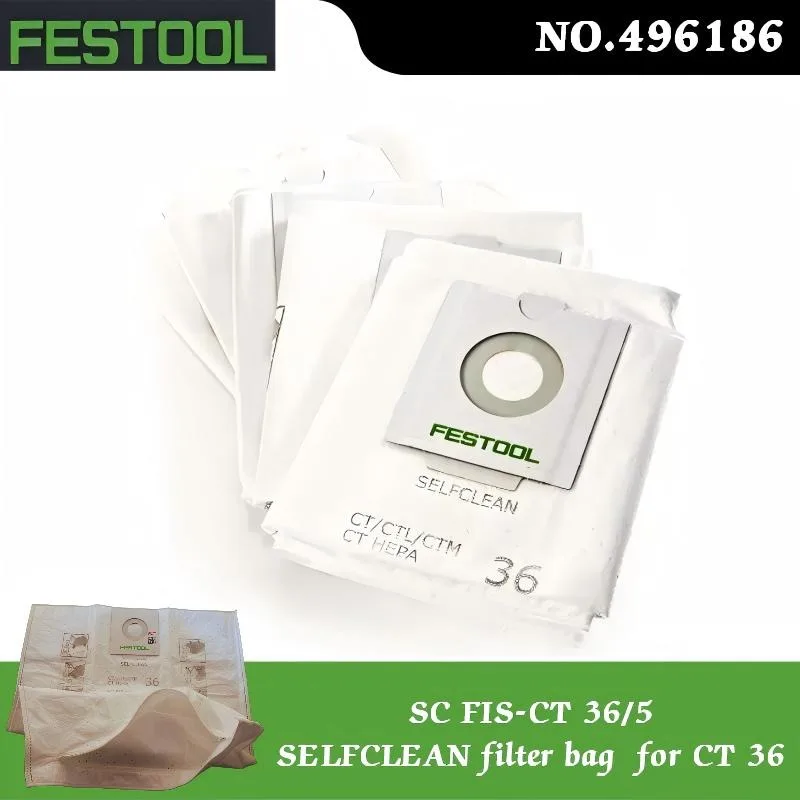 sac-filtrant-festool-496186-selfclean-sc-fis-ct-36-5-lot-de-5-sacs-a-poussiere-reutilisables-avec-fermeture-eclair-pour-les-series-ct-ctl