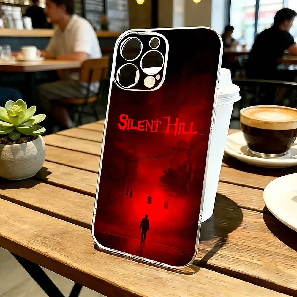 

Horror Games Silent Hill Phone Case For iPhone 17 16 15 14 13 12 11 Mini Pro Max Plus Transparent Cover