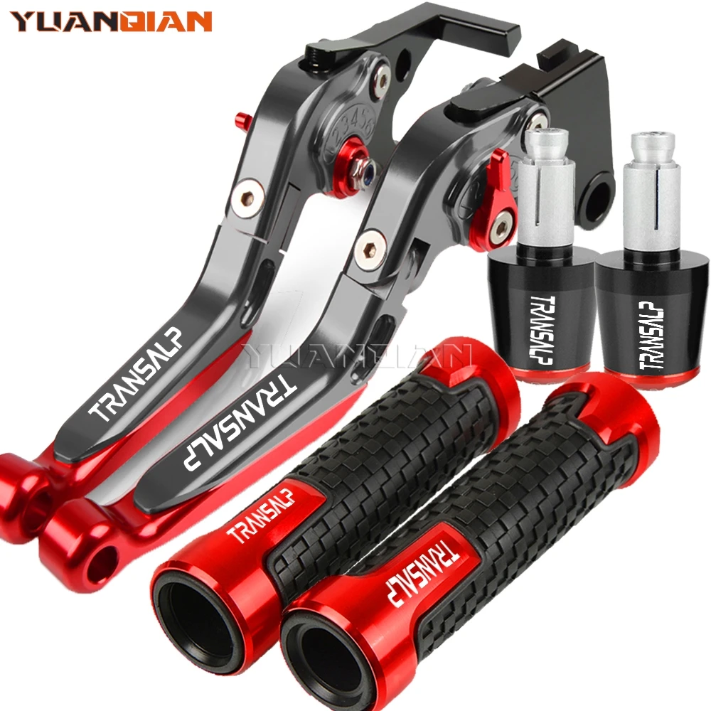 Motorcycle Extendable Adjustable Brake Clutch Levers 7/8'' 22MM Handlebar grips ends For Honda TRANSALP 600 VP/VR/VS 1993 1994