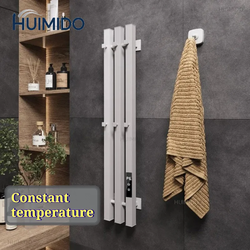 Electric Towel Rack Household Practical Waterproof Wall Mounted Bath Electric Heated Towel Rail Drying Bathroom Equipment