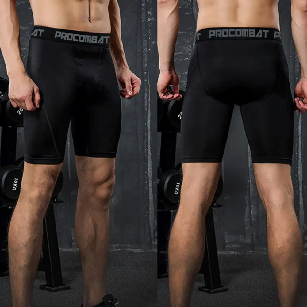 Sports Fitness Pants Men Gym Shorts Workout Tights Running Training Bottoming Shorts Compression Leggings Basketball Sportswear