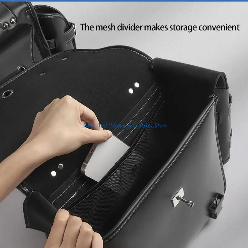 P9FD Werkzeugtasche Reisegepäck Aufbewahrungstasche Universal PU Seitentasche – Detail 4