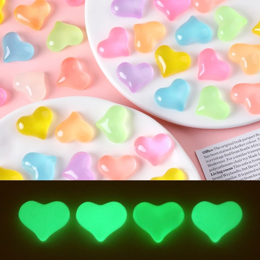 30-Pack Assorted Glow-in-the-Dark Emoji Star Miniatures - Cute Resin Ornaments for DIY Crafts & Micro Landscape Decor