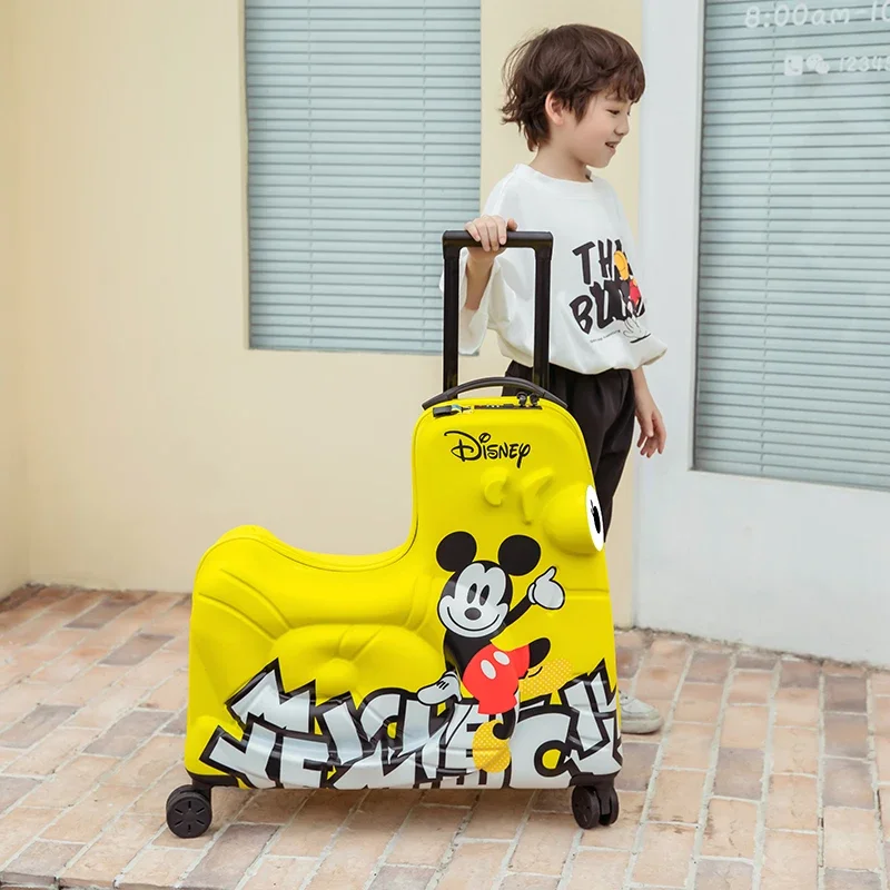 Disney Mickey kids\' luggage minnie Travel bag for children Fashion cartoons password zipper rolling luggage case Travel Suitcase