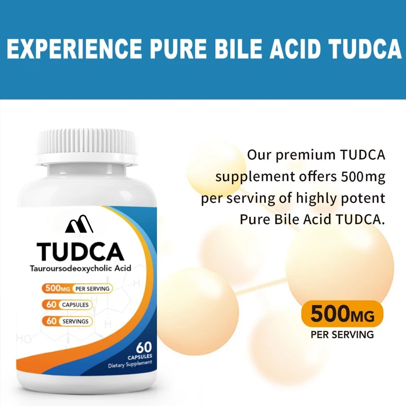 

Tudca 500mg Supplement, Liver And Gallbladder Support, True Pure Bile Salt, Bitter Taste, Gluten Free, Non Gmo -60 Capsules