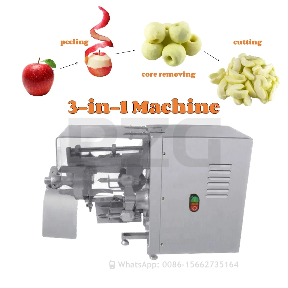 

3 In 1 Electric Apple Corer And Cutter Automatic Apple Peeling Core Removing Machine Apple Peeler Slicer Apple Cutting Machine