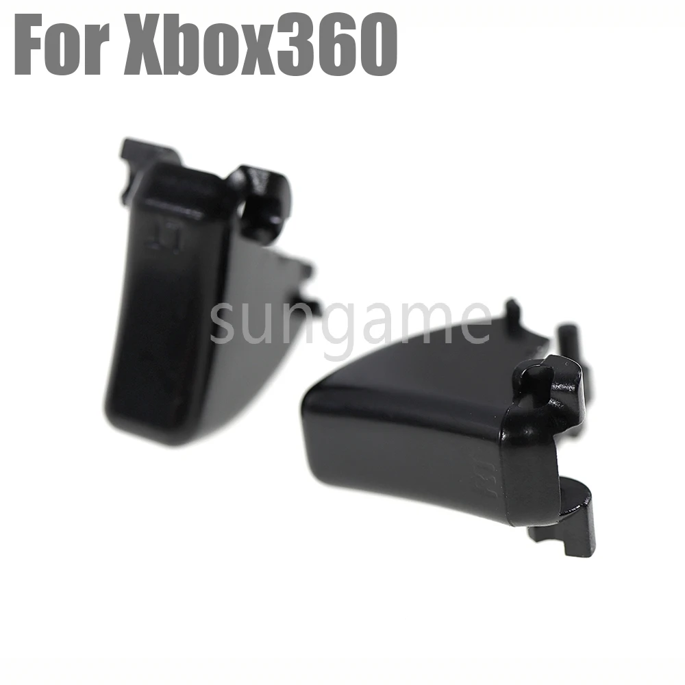 1set Black White Plastic LT RT Button For Xbox360 Controller Key Pad Repair Part