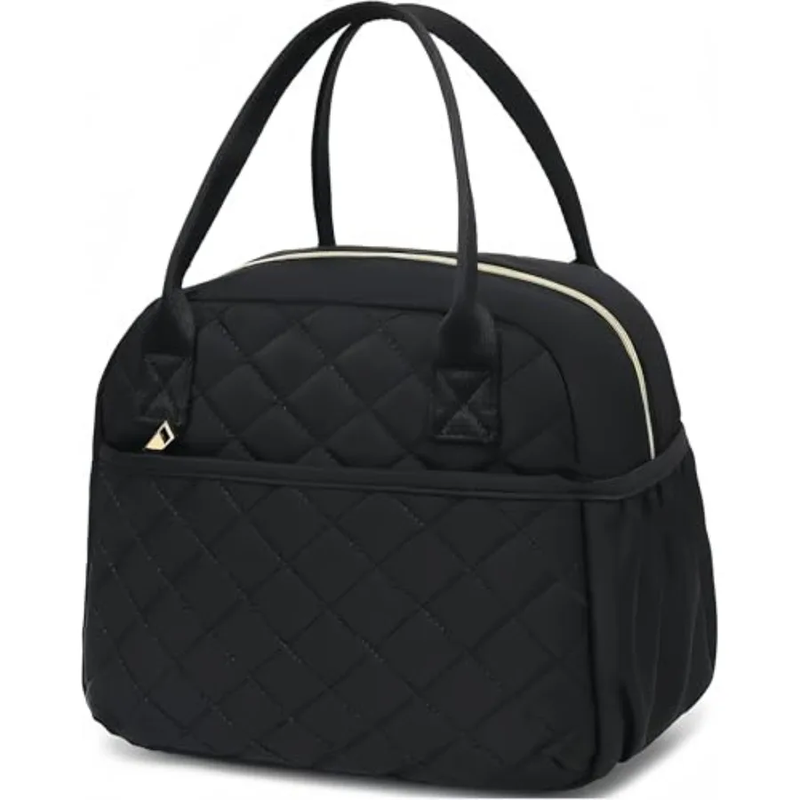 

Lunch Box for Women Insulated Lunch Bag Lunchbox Cooler Thermal Leakproof Quilted Reusable Lunch Tote Bag for Work School Trave