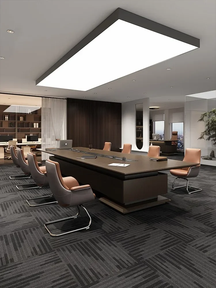 

Элитный большой конференц-стол, роскошный длинный стол-тумба, офисная мебель для переговорных комнат