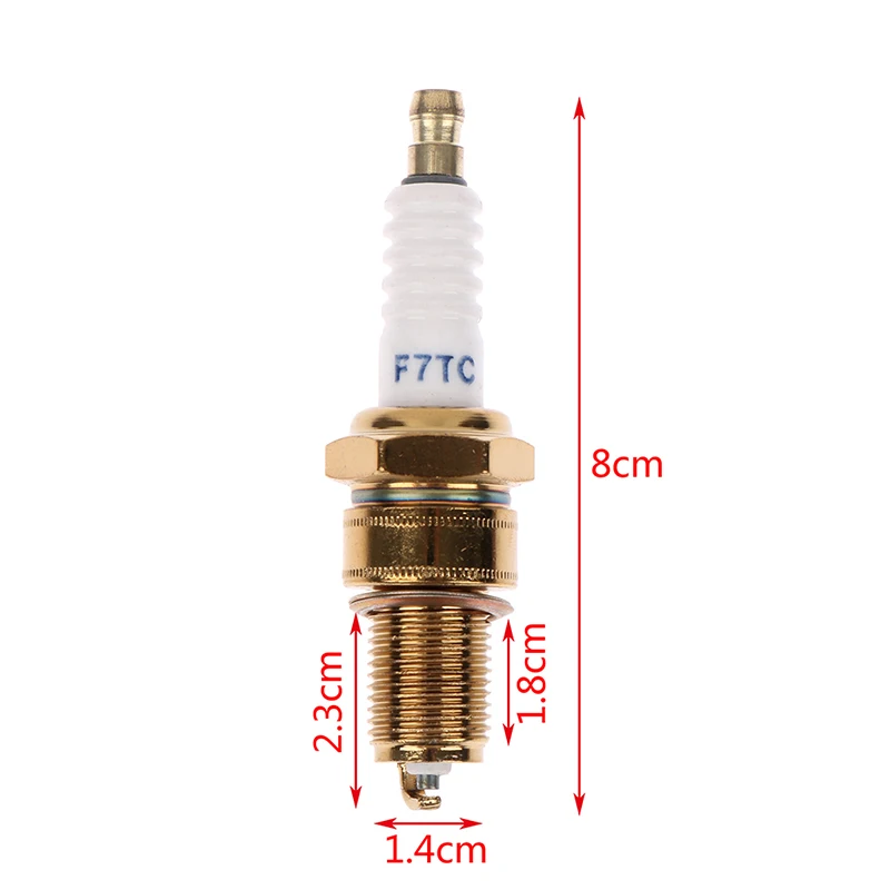 Vela de ignição f7tc para gerador, cortador de grama, trator, rototiller, bomba de água, kart, peças de máquinas agrícolas