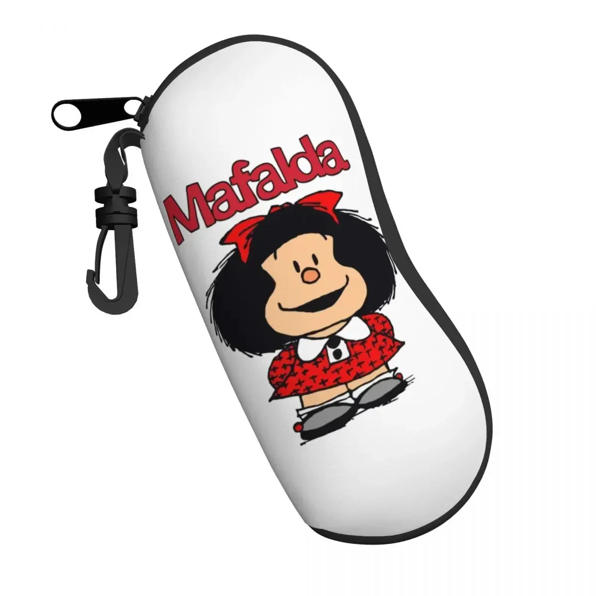 Cute Mafalda Shell Eyeglasses Case Women Men Cool Argentine Cartoon Quino Comics Glasses  Sunglasses Box Pouch