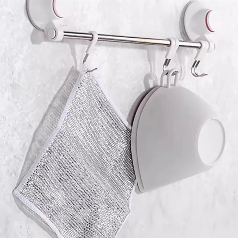 Multifunctional Non-Scratch Wire Dishcloth Wire Dishcloth Multipurpose Wire Dishwashing Rags Cleaning Cloth Magic Dish Towel