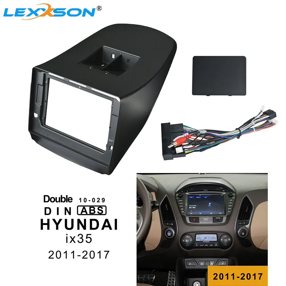 

10.1 Inch Car Fascia For HYUNDAI IX35 2011-2017 Double Din Car Dvd Frame Install Panel Dash Mount Installation Trim Kits