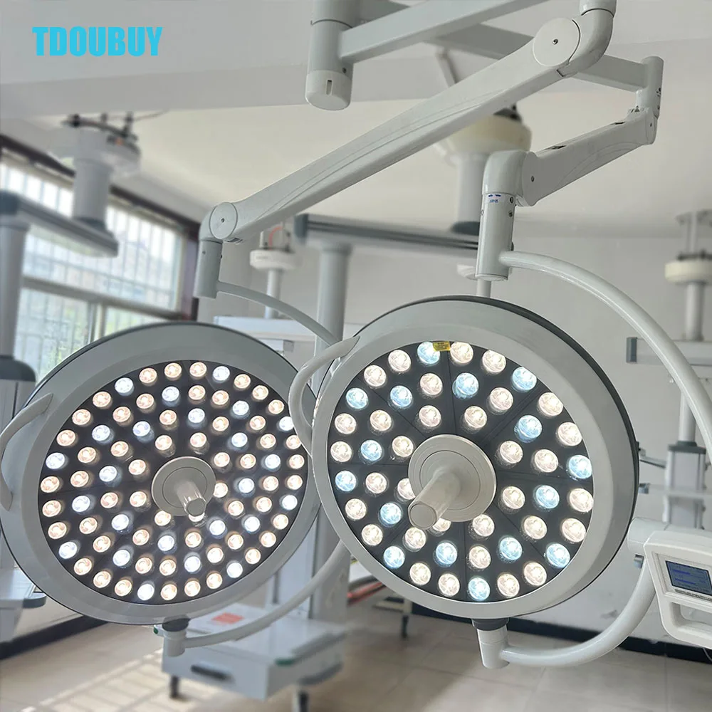 TDOUBUY Operation Lighting Hospital Equipment Surgical Lamp Vet Surgery Light Certified Factory Shadowless Lamp 90V-240V