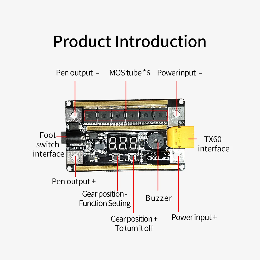 99 Gears 8V-24V Spot Welder Kit Digital Power regolabile Spot Welding Pen Control Board foglio di nichel per batteria al litio 18650