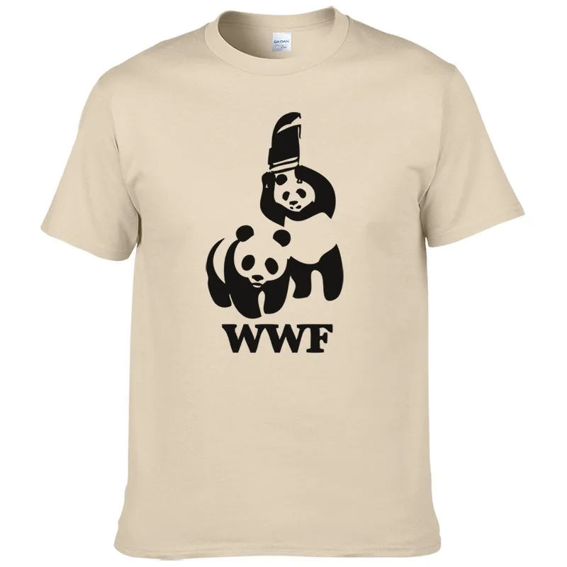 Panda Comedy Short Sleeve Cool Camiseta T Shirt Men T Shirt Summer Fashion Funny T-shirt #188