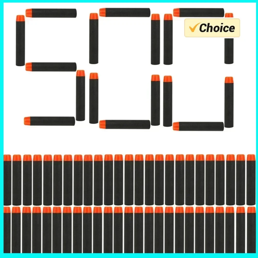 

Black Solid Round Head Bullets 7.2cm For Toys Gun N-strike Elite Series Blasters Foam EVA Refill Darts Kids Toy Guns Accessories