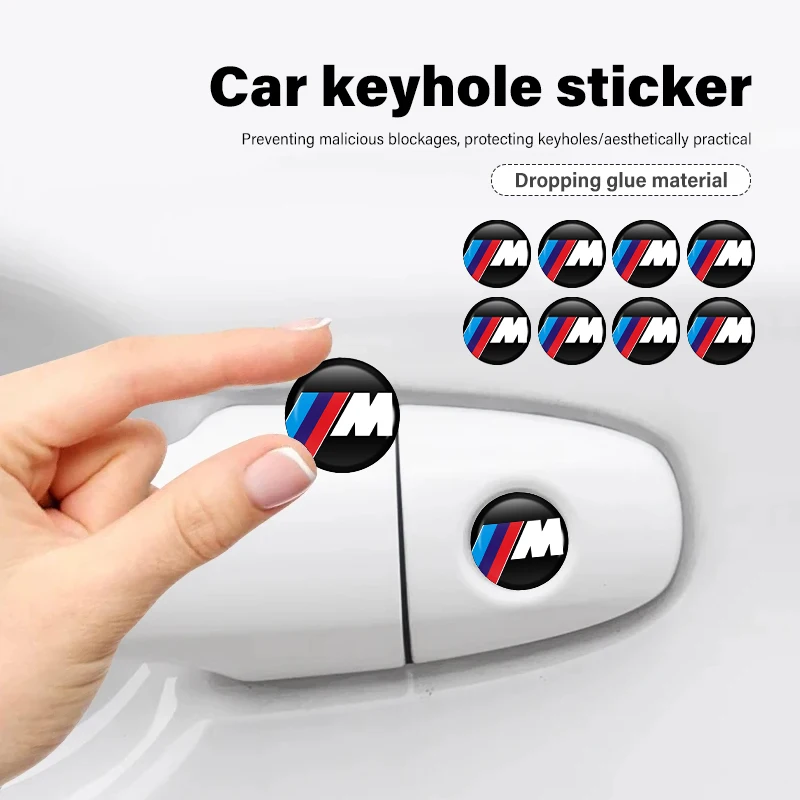 20pcs Car Door Lock Keyhole Stickers Protector Cover Auto For BMW E93 F10 F20 F30 F40 F15 F25 F26 F31 F49 F86 M3 M5 X3