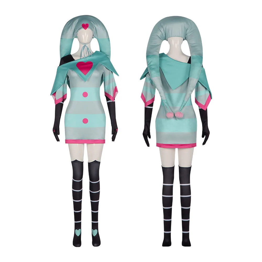 

Hell Inn Fiztory Clown Gender Swap Cosplay Costume Evil Boss Costume Halloween Performance Costume