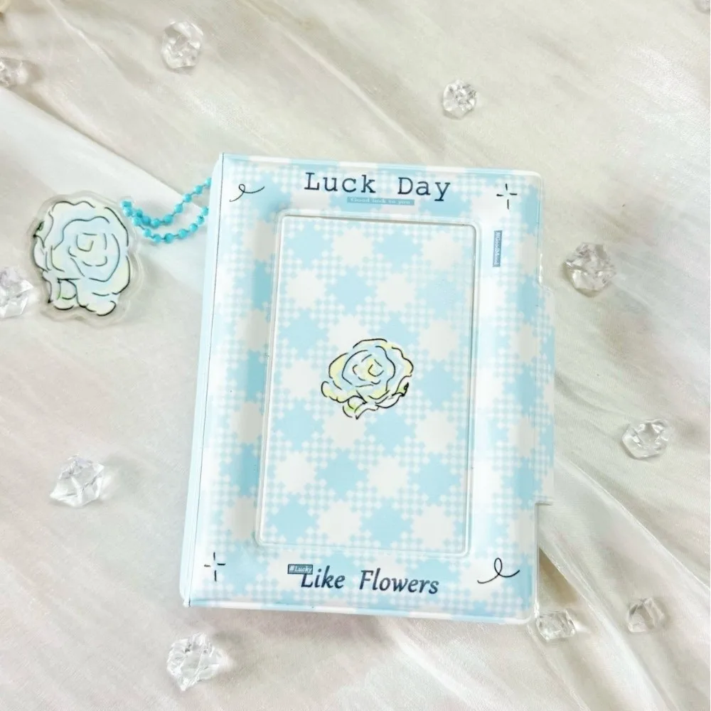 Cute Cartoon Puppy Card Album PVC Rose bow Photocard Binder 3 Inch with 16 Internal Pages Idol Card Collect Book Unisex