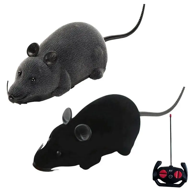 Cat Teaser Toys Remote Control mou-se Toy Simulation Induction Animal Toys Motion Rat Kitten Smart Running mice Interactive Toys