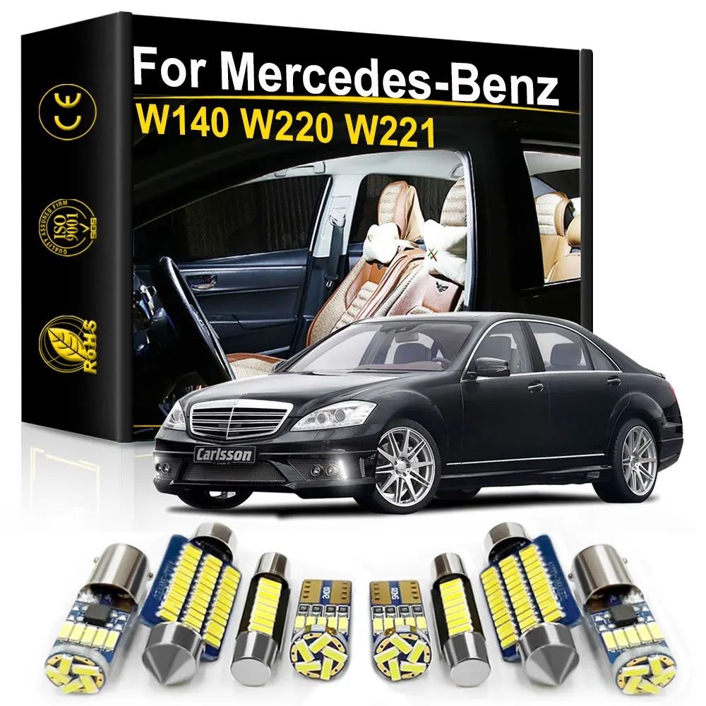 Do Mercedes Benz W220 W221 W140 S Class S280 S300 S320 S350 S420 S450 S500 S550 S600 S55 S63 S65 Canbus Wnętrze samochodu Światło LED