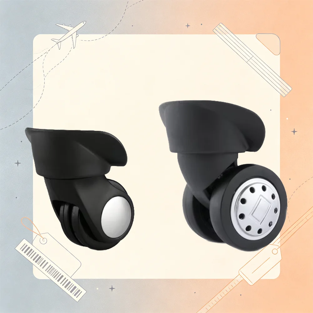 For Samsonite Luggage Accessories Samsonite 80T Universal Trolley Wheels For Suitcase 360 Rotation Spinner Durable Rubber