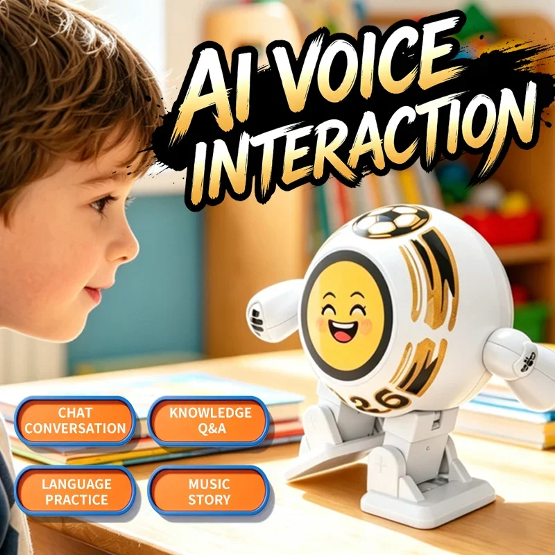 Ai SOCCER PRO smart robot Chat conversation dance Action control USB charging AI robot Custom role A variety of AI big models view 3