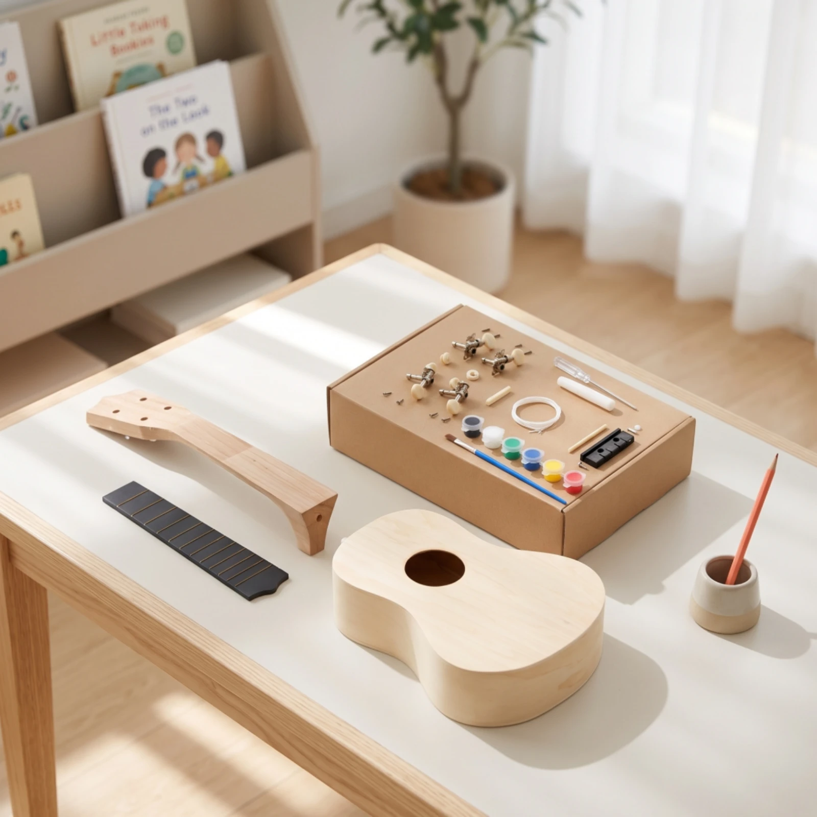 Kit DIY de Ukulele Inacabado,  - Art Craft Classes avaliação e preço