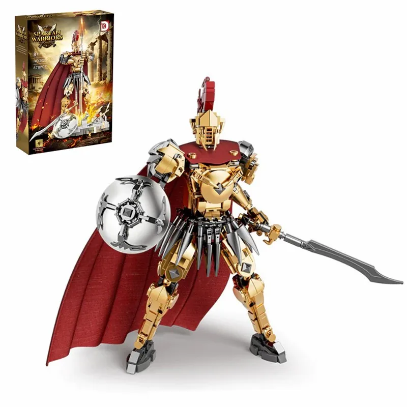 

Креативный эксперт MOC Спартанские воины, строительные блоки, средневековые солдатские фигурки, модель, кирпичи, игрушки для детей, коллекционный подарок ﻿