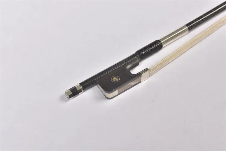 Factory Direct Supplier Perfect Performance 4/4 Cello Bow Fiber Bow Cello Full Size Bow Real Horsehair Ebony Frog