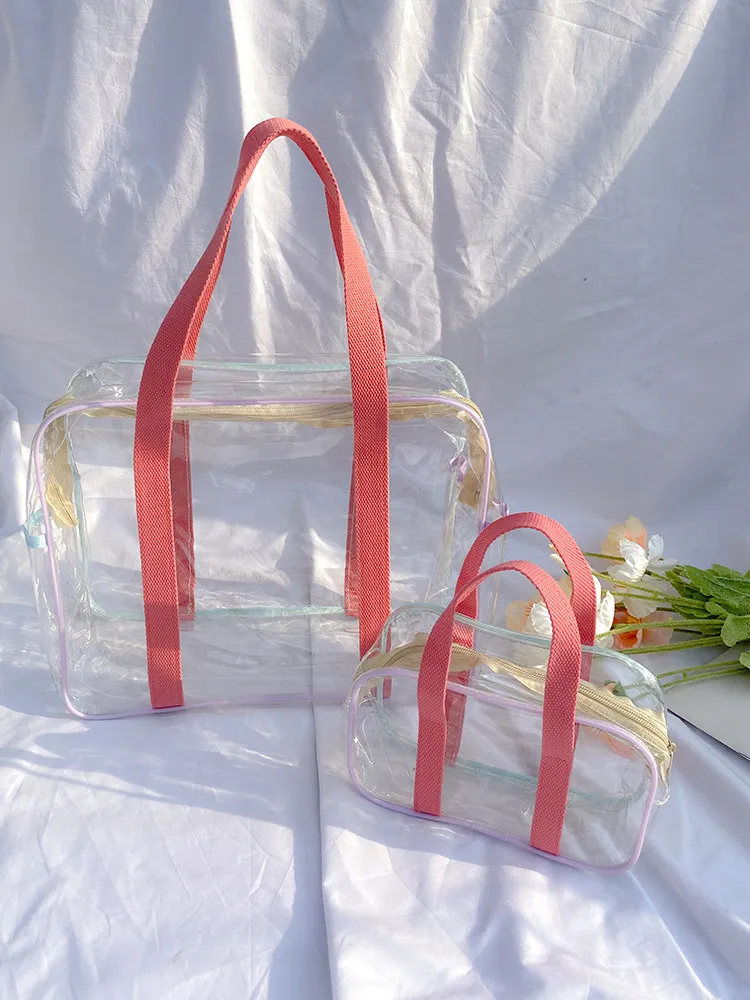 

Large Capaci Waterproof Swimming Bag Travel Cosmetic Storage Pouch Durable Jelly Storage Bag for Men And Women