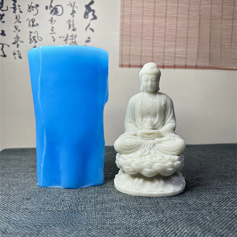 Buddha Three-Dimensional Silicone Mold Crystal Glue Imitation Jade Resin Cement Cinnabar DIY Ingredients