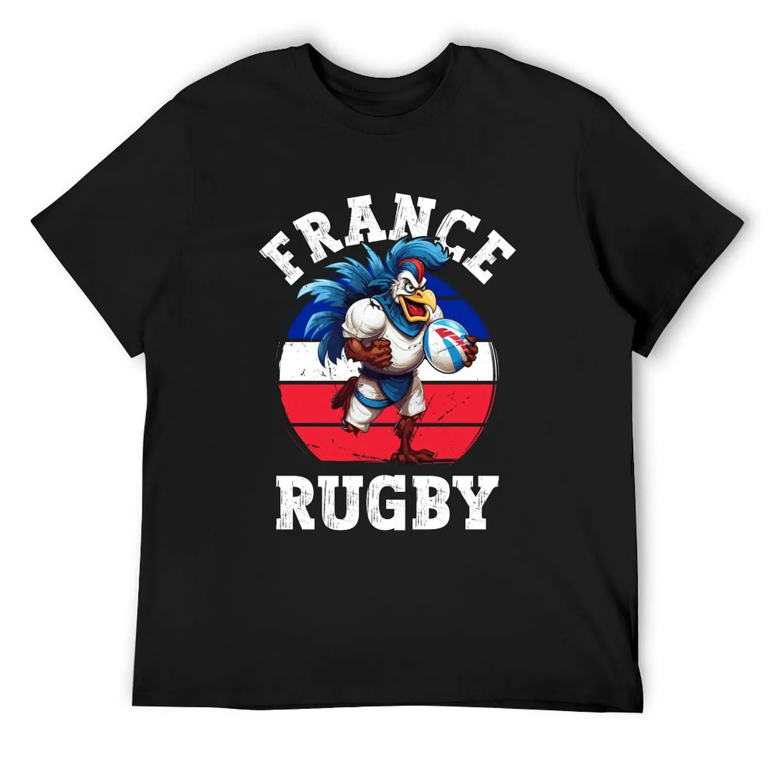 

Rugby France 2023 Rooster Rugby Ball Player Fan T-Shirt designer shirts boys whites street wear t shirts for men