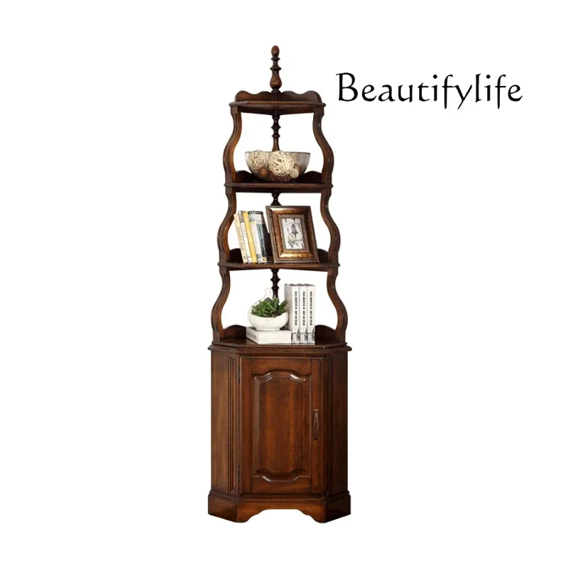 

triangular cabinet living room small apartment corner cabinet simple European corner cabinet multi-layer rack corner