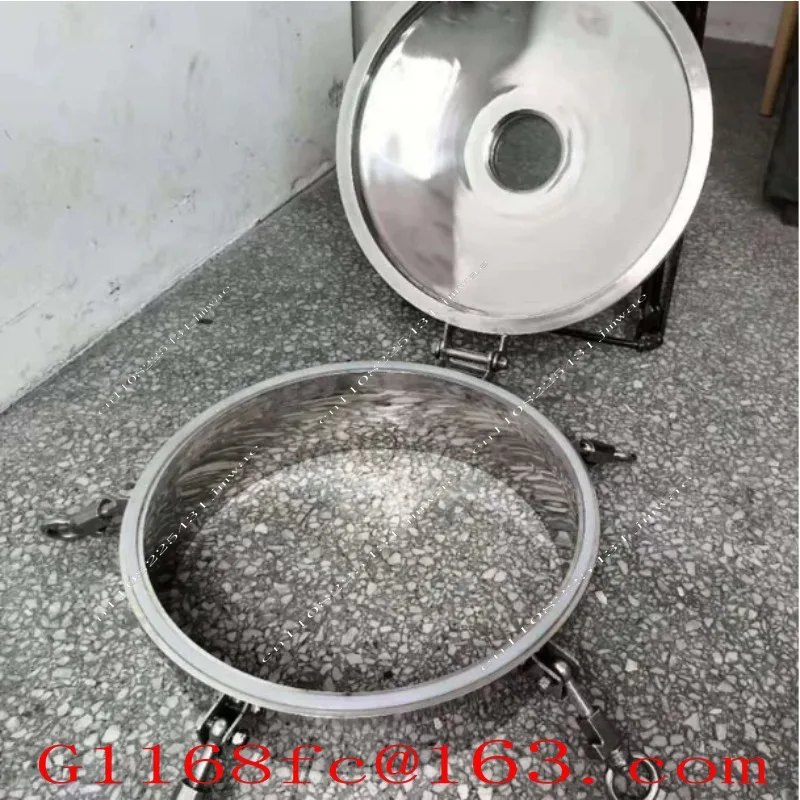 Stainless Steel Sight Glass Manhole Observation Hole with Pressure Observation Flange Manhole Reaction Kettle Sight Glass