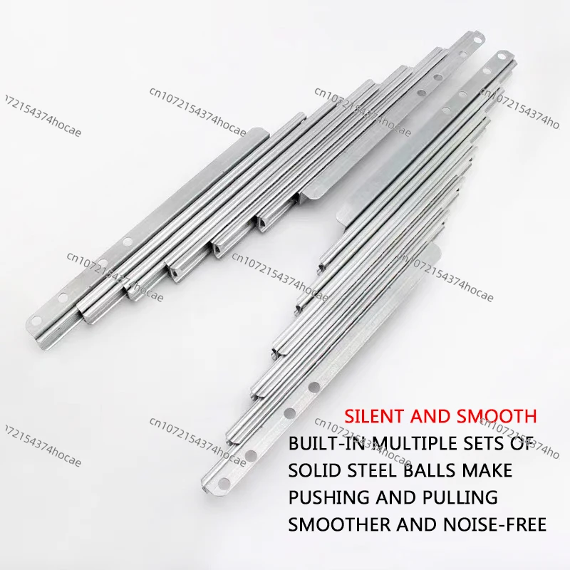 Invisible Dining Table Telescopic Guide Rail Multifunctional Aluminum Alloy Folding Bar Extension Slide Rail