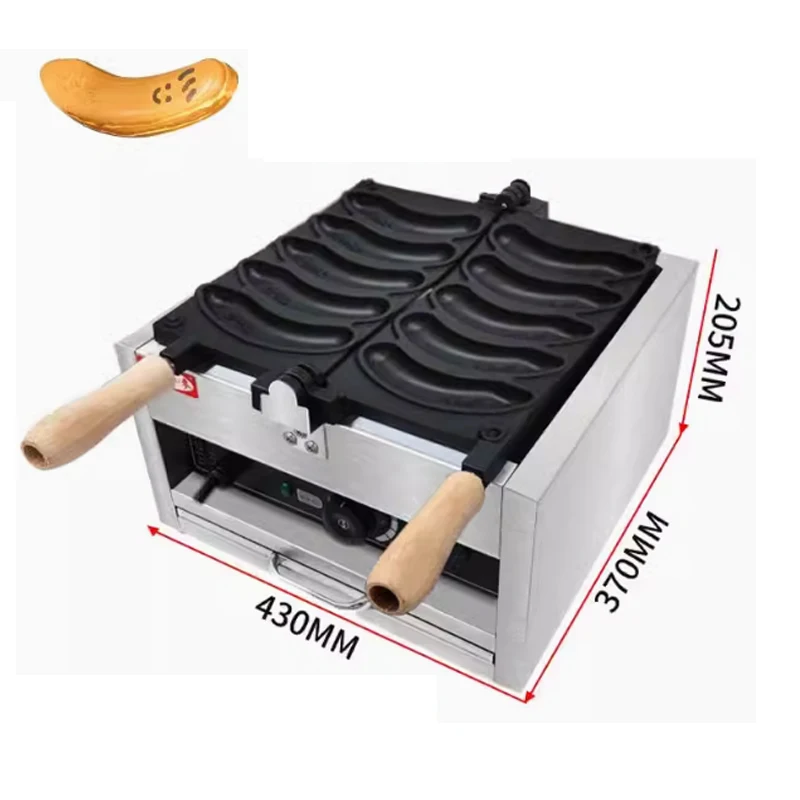 

Waffle Maker Commercial Banana-Burning Rotary Stainless Steel Electric 110V/220V Egg Pancake Cake Machine