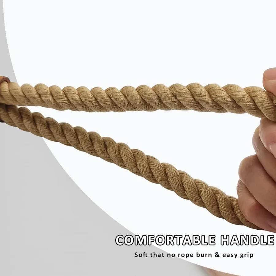 مقود كلب قطني شديد التحمل بطول 10 أقدام مقود حبل قوي مقبض ناعم للكلاب المتوسطة الكبيرة والتنزه والتخييم واستكشاف وول