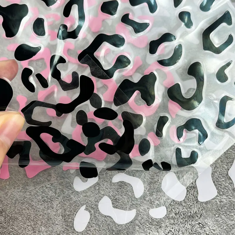 1pc Leopard Print Car Stickers for Auto Rearview Mirror Stickers Waterproof Decorative DIY Auto Window Vinyl Decals
