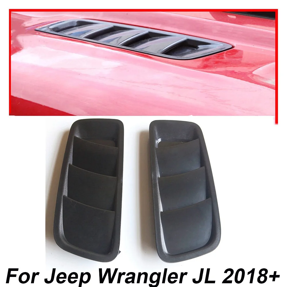 

Bonnet Hood Air Vent Scoop Duct Engine Cooling Outlet Cover For Jeep Wrangler JL 2018+ Exterior Decoration