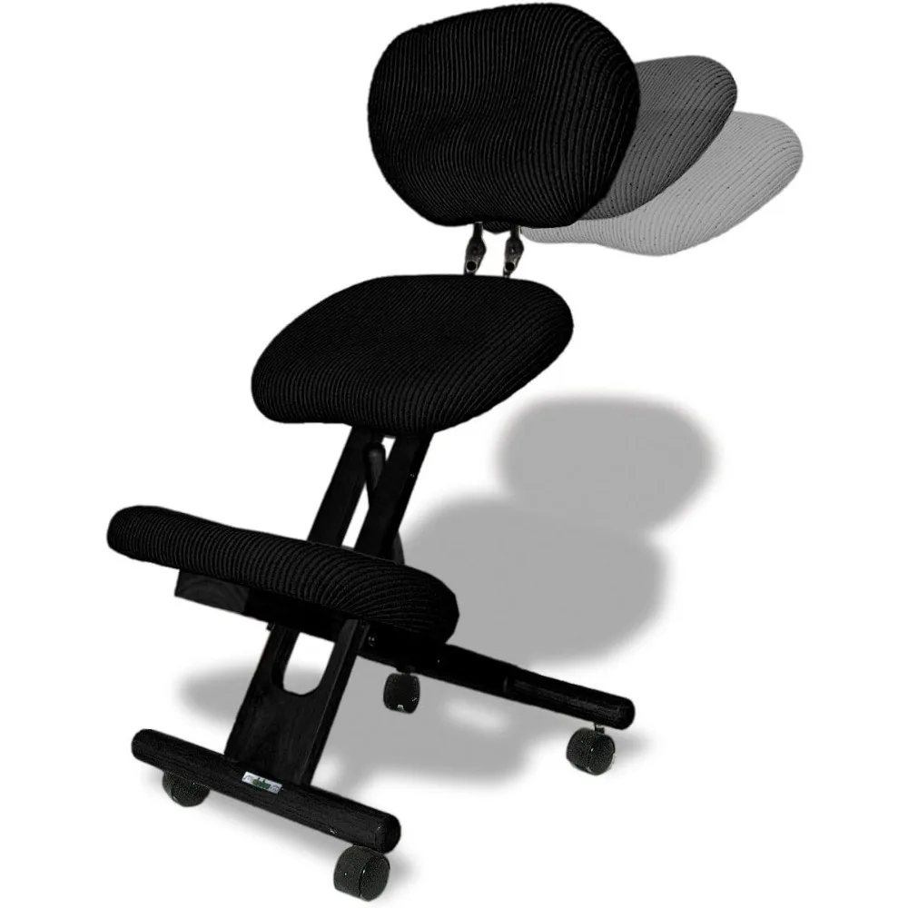 

Ergonomic Chair with Backrest, Black