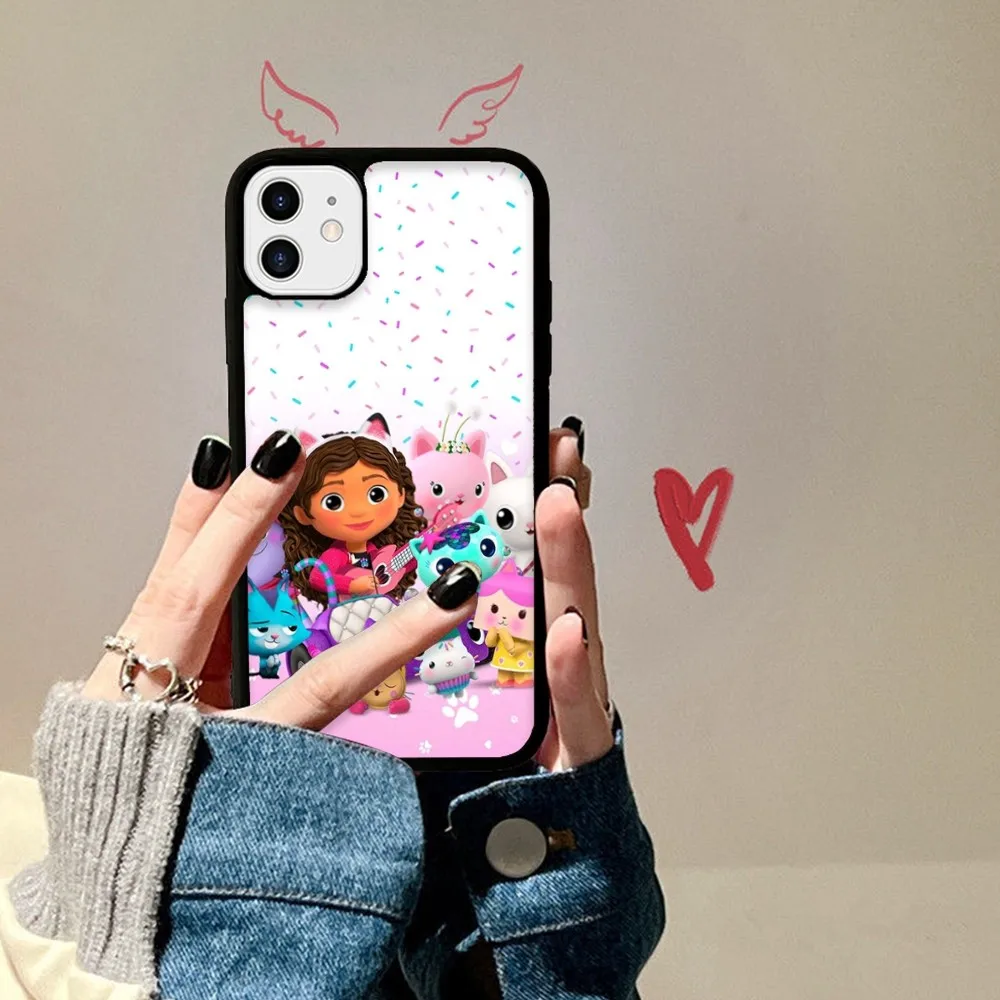 Cute G-Gabbys D-Dollhouse Phone Case Silicone PC+TPU For For IPhone 11 12 13 14 15 16 Plus Pro Max Cover