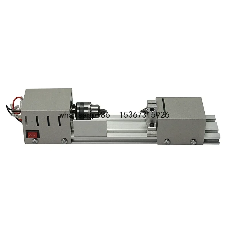 Small micro beads polishing lathe cutting car beads machine mini DIY woodworking turning-lathe