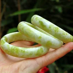 Natural Chinese Lantian Jade Hand-carved Jade Bracelet Fashion Boutique Women Jewelry Jade Bracelet Gift Accessories