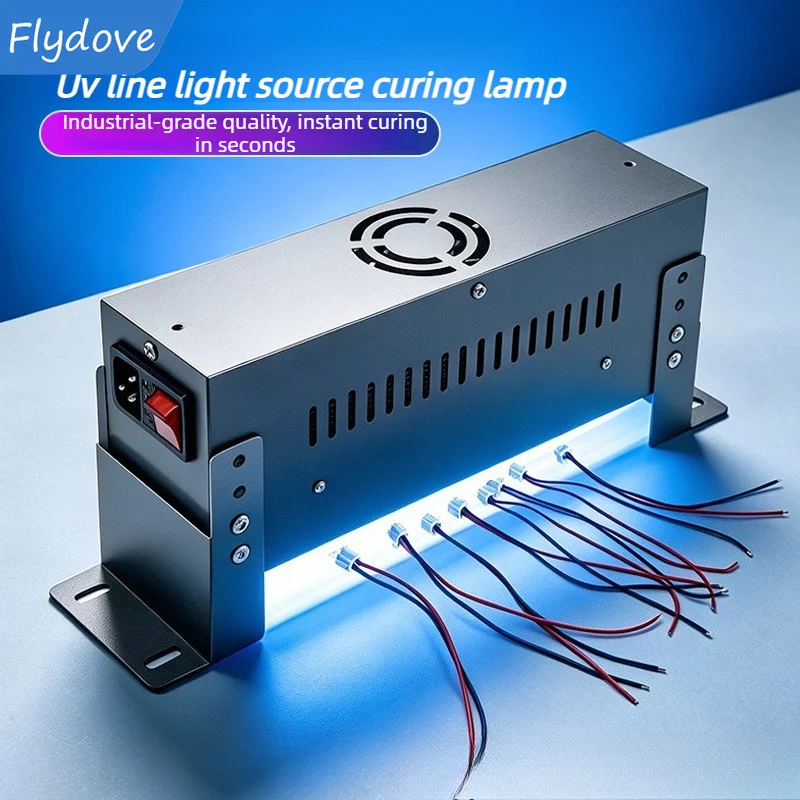 800W 1600W UV LED curing lamp high-power UV shadowless adhesive green ink 365 wavelength 395LED curing lamp line light source