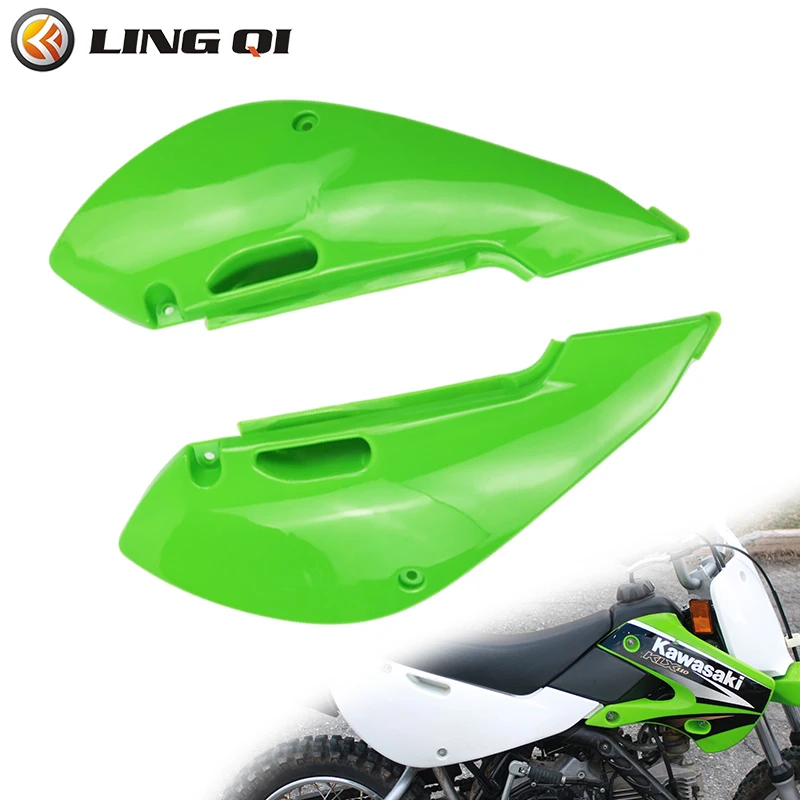 

LING QI Motorcycle Rear Left And Right Mudguards Rear Fender Fairing Kit For KLX 110 Dirt Bike Pit Bike Motocross KX65