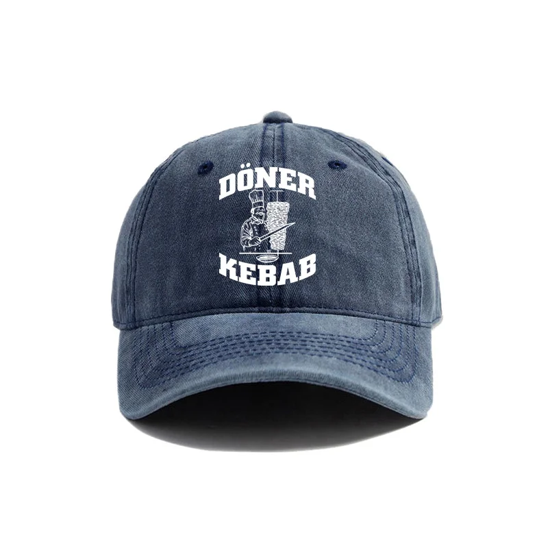 Doner Kebab Baseball Cap Distressed Hats Cap Doner Kebab Men Retro Outdoor Summer Adjustable Hat