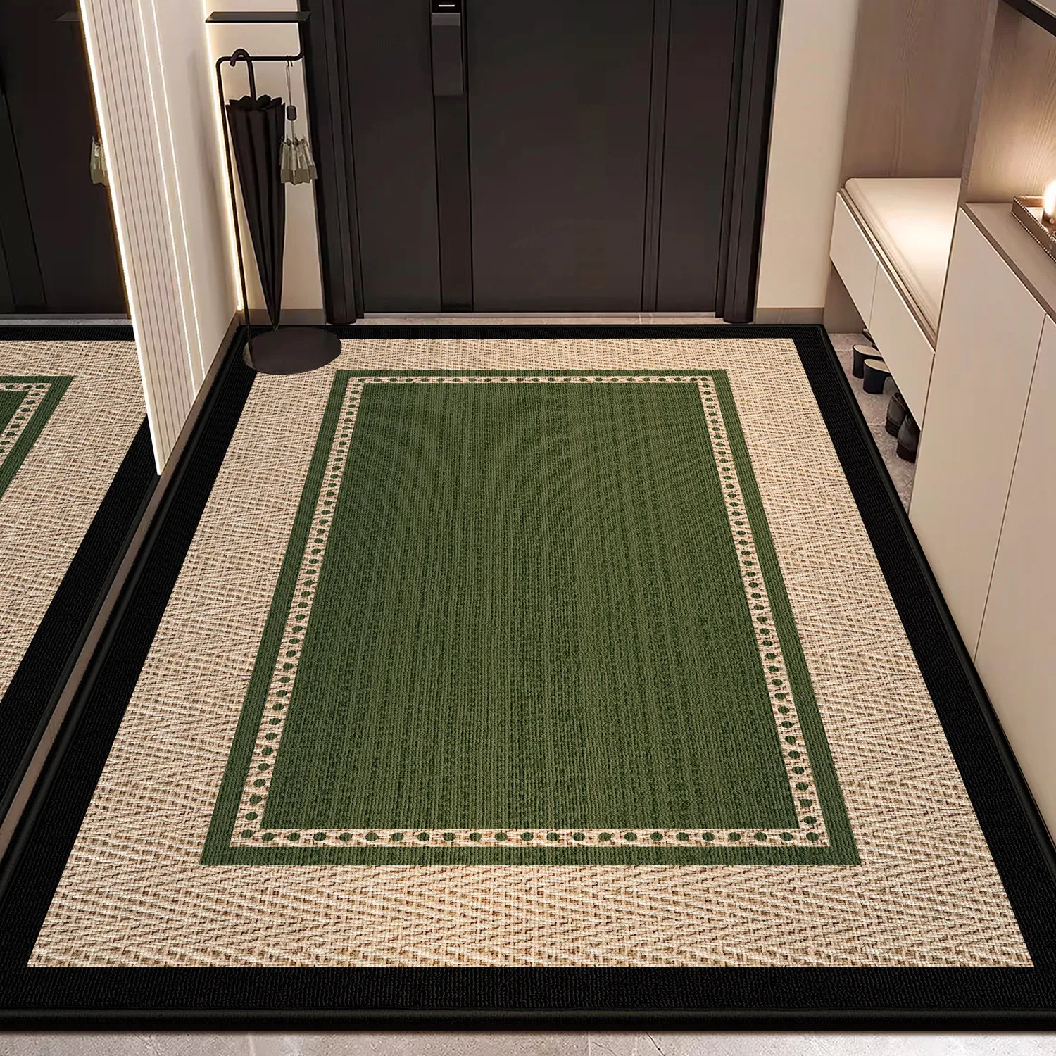Luxury Velvet Loop Pile Entrance Door Mat 2026 New Anti Slip Indoor Hallway Kitchen Absorbent Rug Home Decor Floor Carpet
