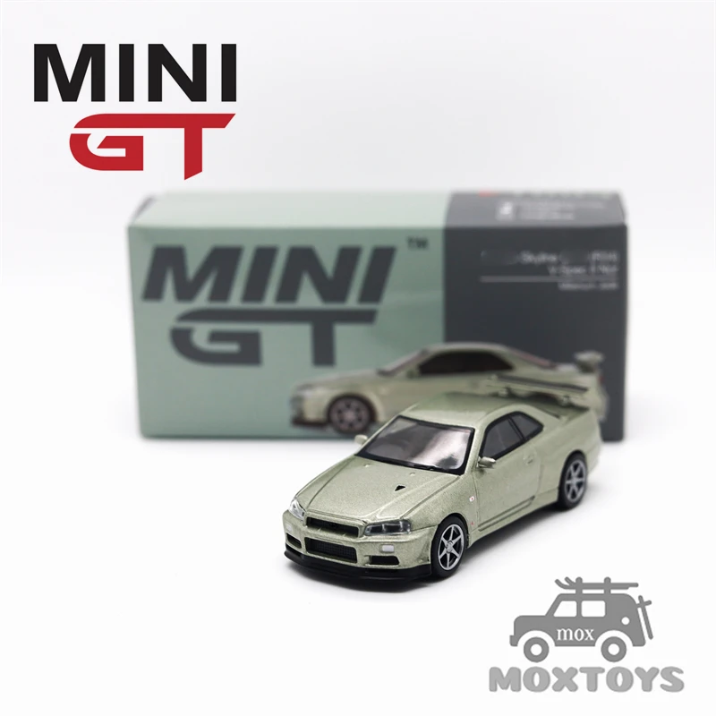 

MINI GT 1:64 Skyline GTR (R34) V-Spec II Nür Millenium Jade MGT01003-CH Diecast Model Car
